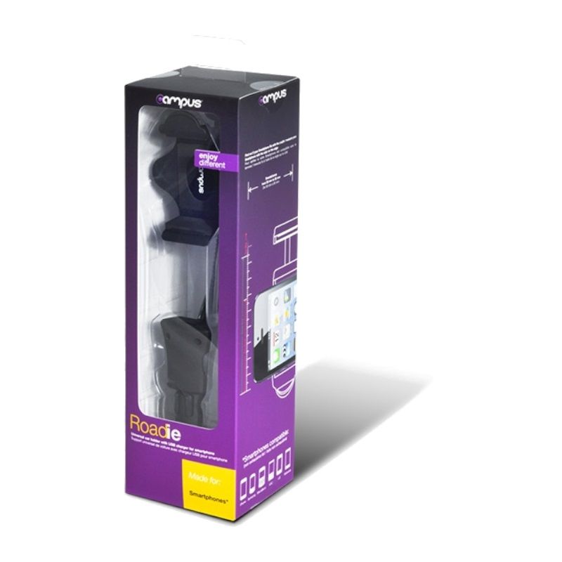 Support chargeur allume-cigare Campus, 1x 1.2A (IP-PHC35)