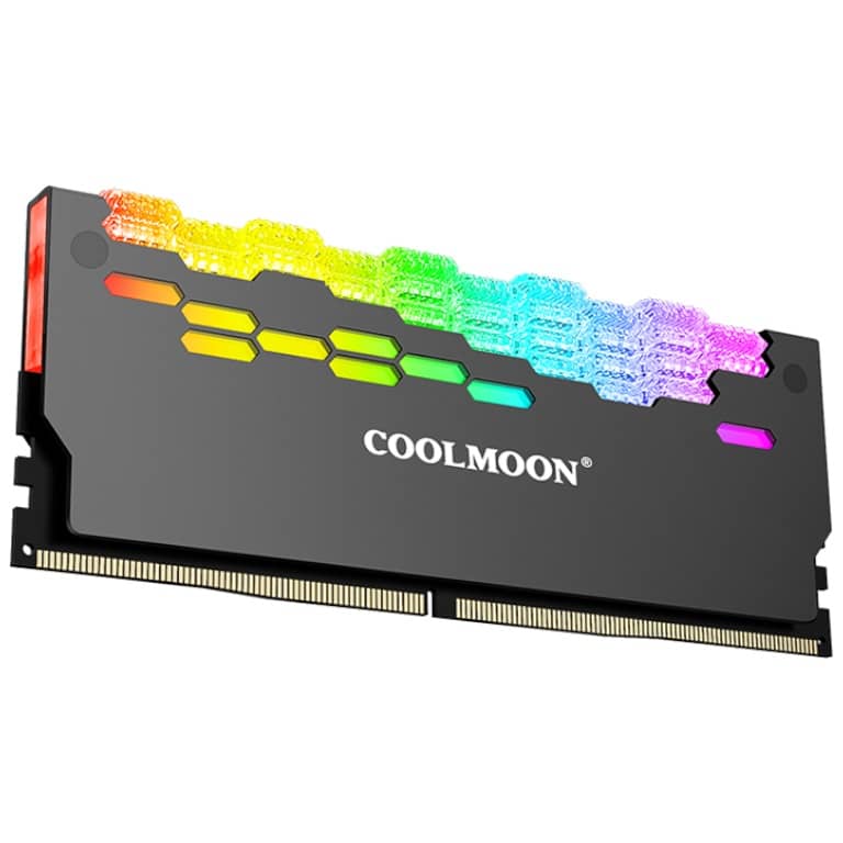 Radiateur mémoire CoolMoon Gris ARGB RA-2 GRAY (550351.02)