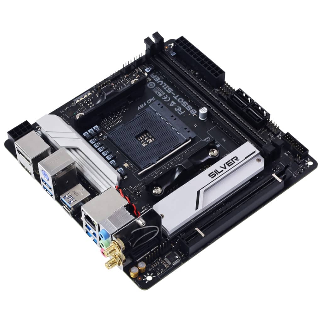 Carte mère AMD AM4 Mini ITX Biostar B550T-SILVER (AB55A14S-R01)