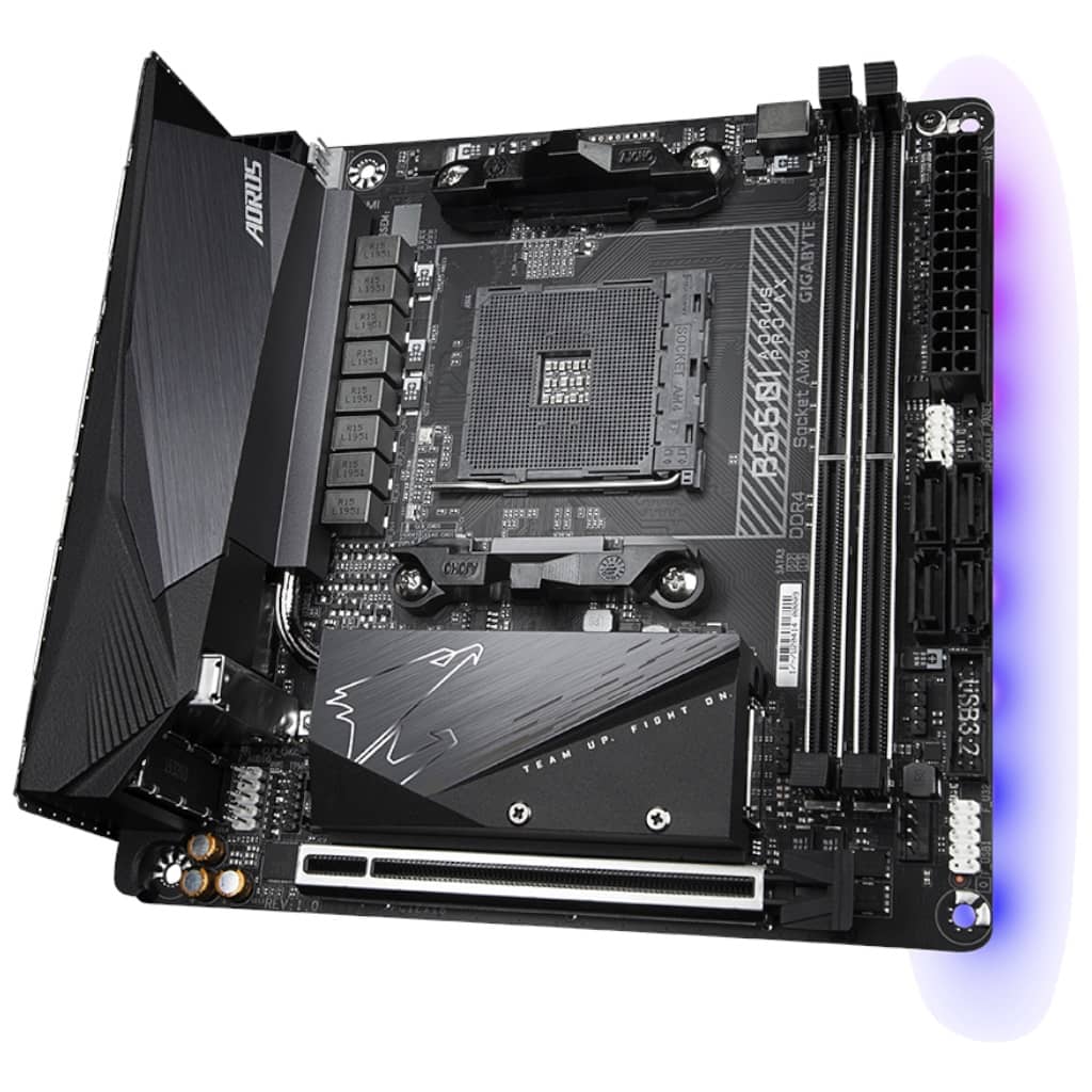 Carte mère AMD AM4 Mini ITX Gigabyte B550I AORUS PRO AX