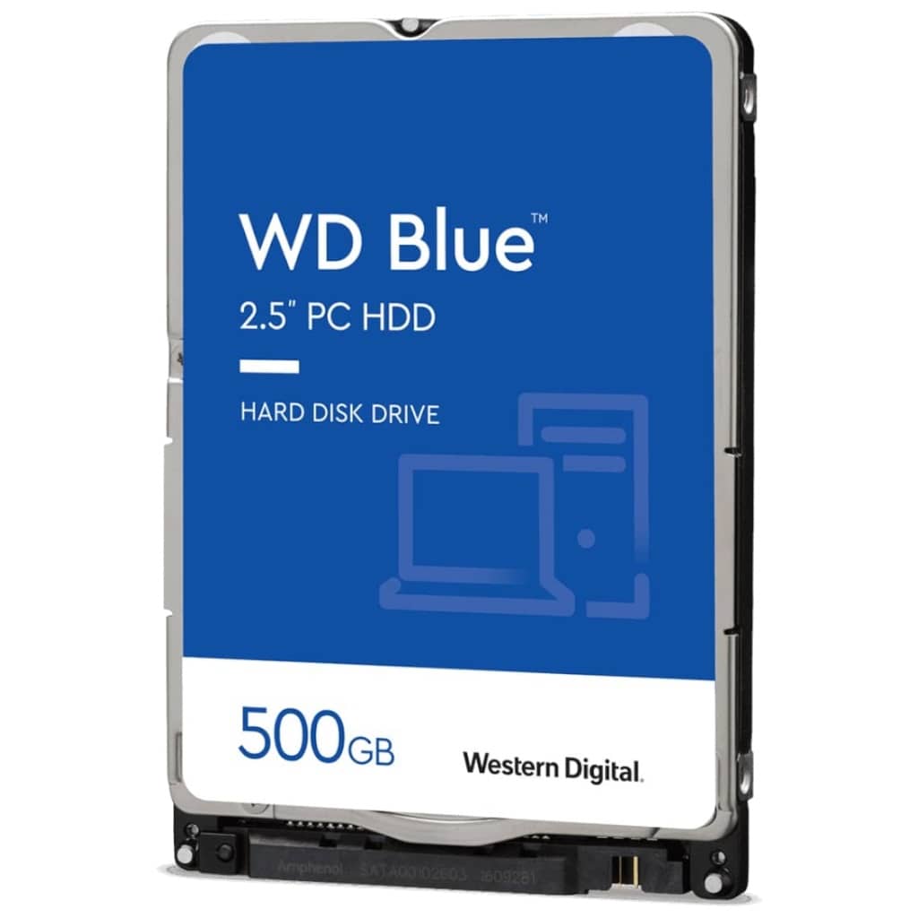 Disque HDD 2.5&quot; SATA Western Digital Blue,  500Go (WD5000LPCX)