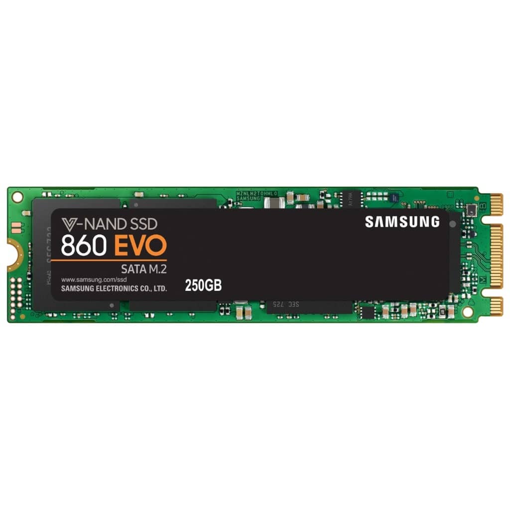 Disque SSD M.2 SATA Samsung 860 EVO,  250Go (MZ-N6E250BW)