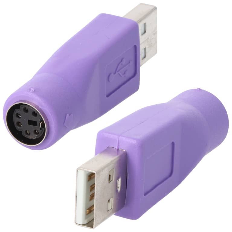 Adaptateur MF USB 2.0 vers 1x PS2,  0.0m Violet (MF-US2.PS2-0000PP)