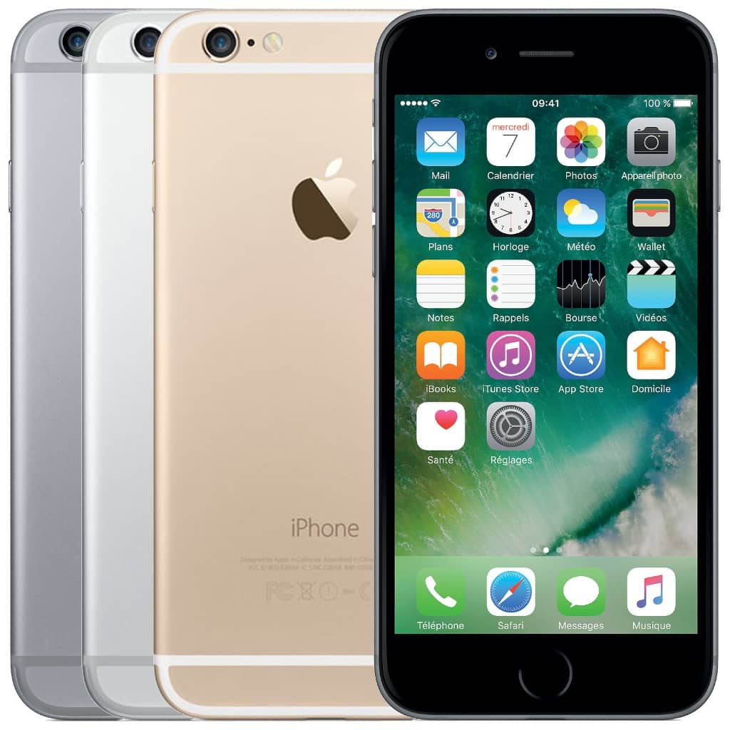 SmartPhone Apple iPhone6 (A1549, A1586, A1589),  64Go Gris, Argent ou Or (Grade AB) Reconditionné