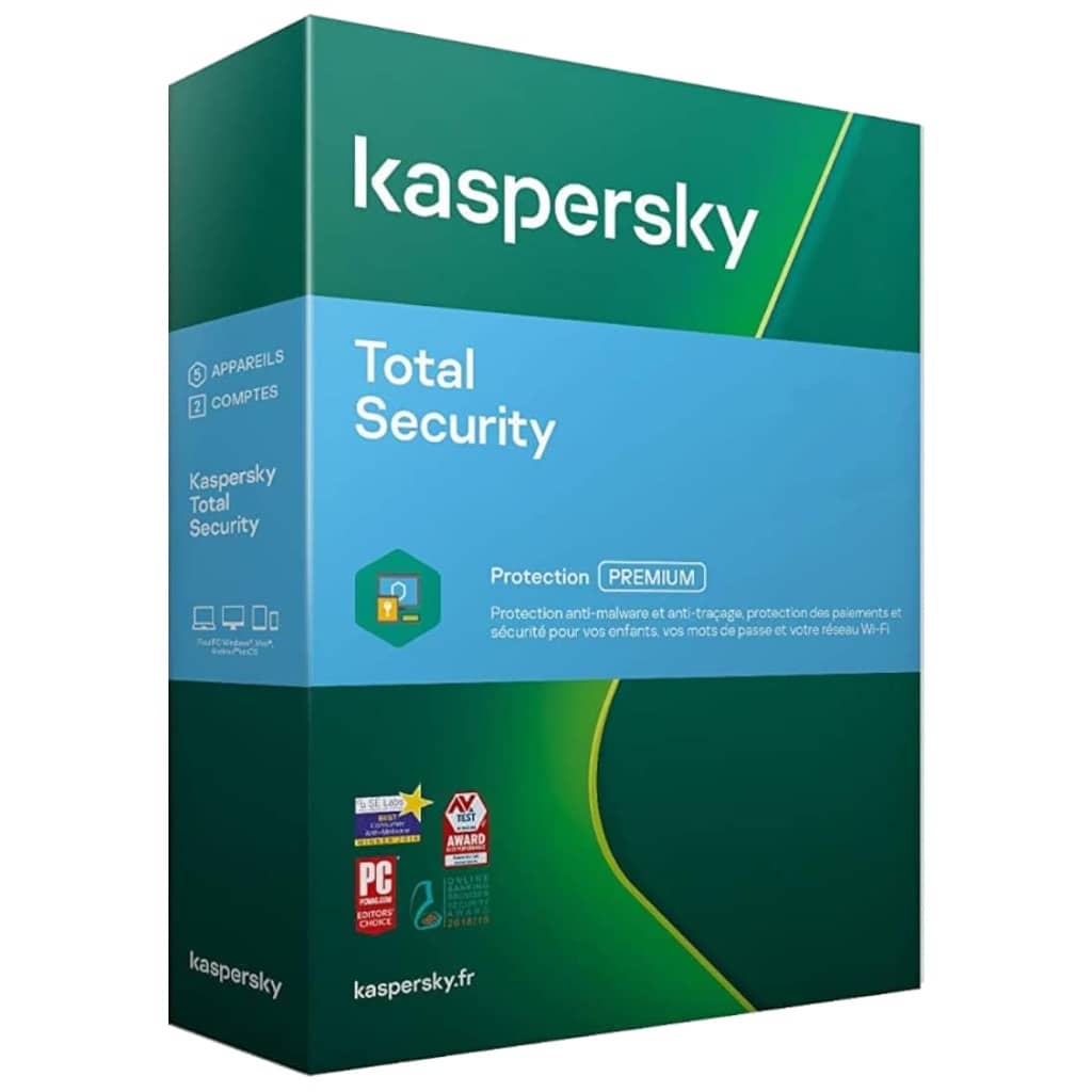 Total Security Kaspersky KTS 2020, 5postes 2ans (KL1949F5EFS-9)