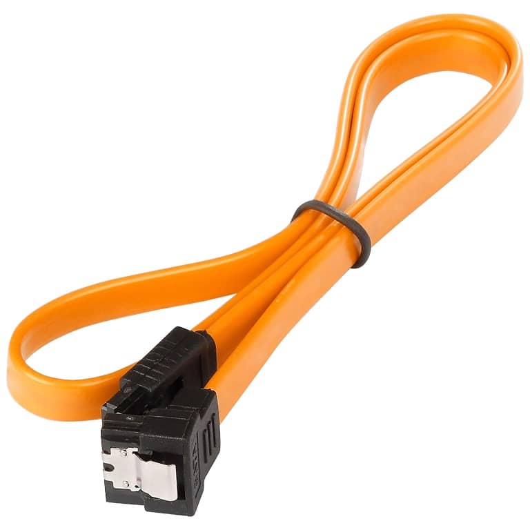 Cable MM SATA (7pins),  0.3/0.7m  Coudé Orange (MM-STA.STA-0005OR)