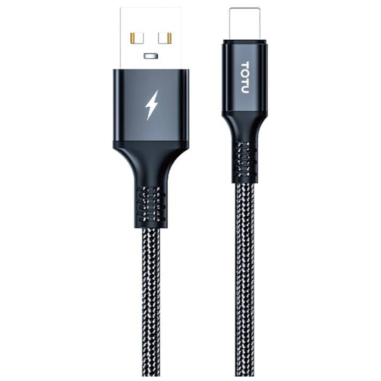 Cable Adaptateur MM USB 2.0 vers 1x USB 2TypeC,  1.0m Noir (Totu BT-010)