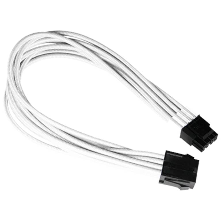Cable Rallonge MF CPU (4+4pins),  0.30m Blanc (Xigmatek iCable EN47444)