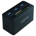 Hub Lecteur USB 3.0 LogiLink, 3x USB 3.0 Noir (CR0042)