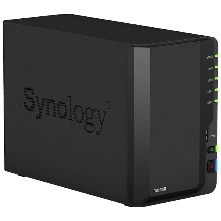 NAS 2x disques Synology, Noir (DS220+)