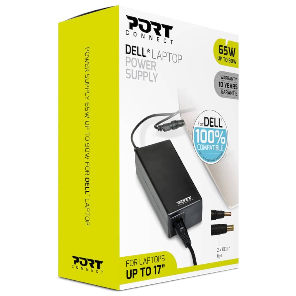 Chargeur secteur pour PC Portable Dell, 65W Multiple (Port 900093-DE)