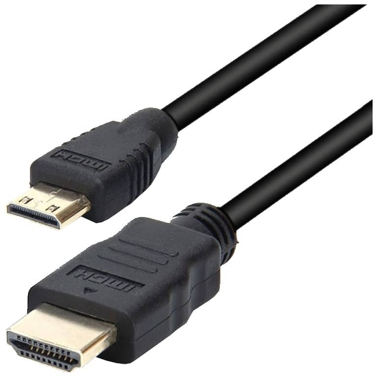 Cable Adaptateur MM HDMI vers 1x Mini HDMI,  2.0m (MM-HDM-MHD-0020BK)