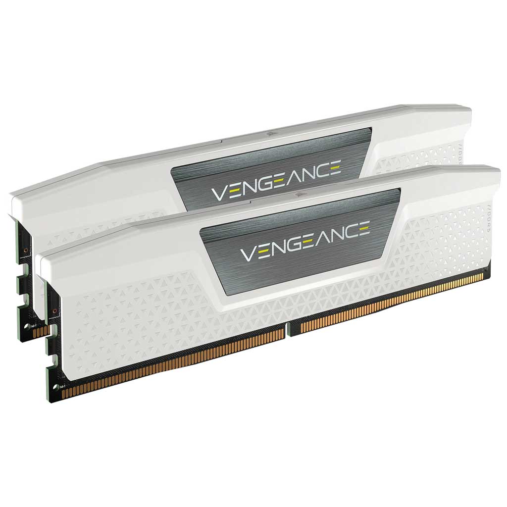 Mémoire DIMM DDR5 5600MHz Corsair, 32Gb (2x 16Gb) Vengeance Blanc _ (CMK32GX5M2B5600C36W)
