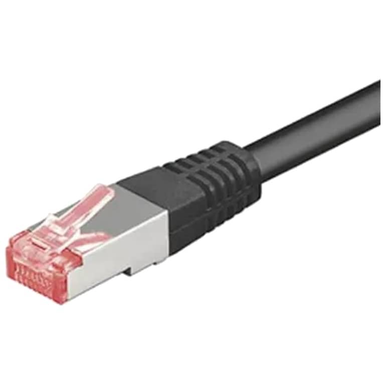Cable MM RJ45 Cat.6,   0.3m droit Noir (MM-RJ4.RJ4-0003BK)