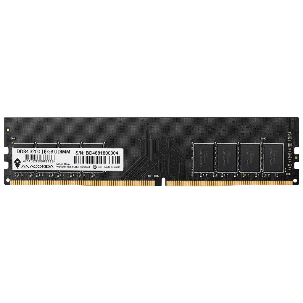 Mémoire DIMM DDR4 3200MHz Anacomda,  16Gb (D4 16G 3200)