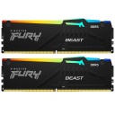 Mémoire DIMM DDR5 5600MHZ KINGSTON FURY BEAST RGB XMP 32Go (2X16G) (KF556C40BBAK2-32)