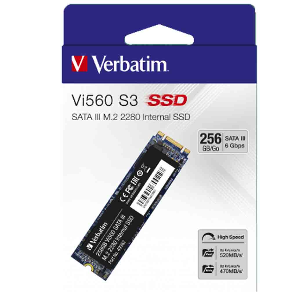 Disque SSD Verbatim Vi560 S3 512Go - S-ATA M.2 (49363)
