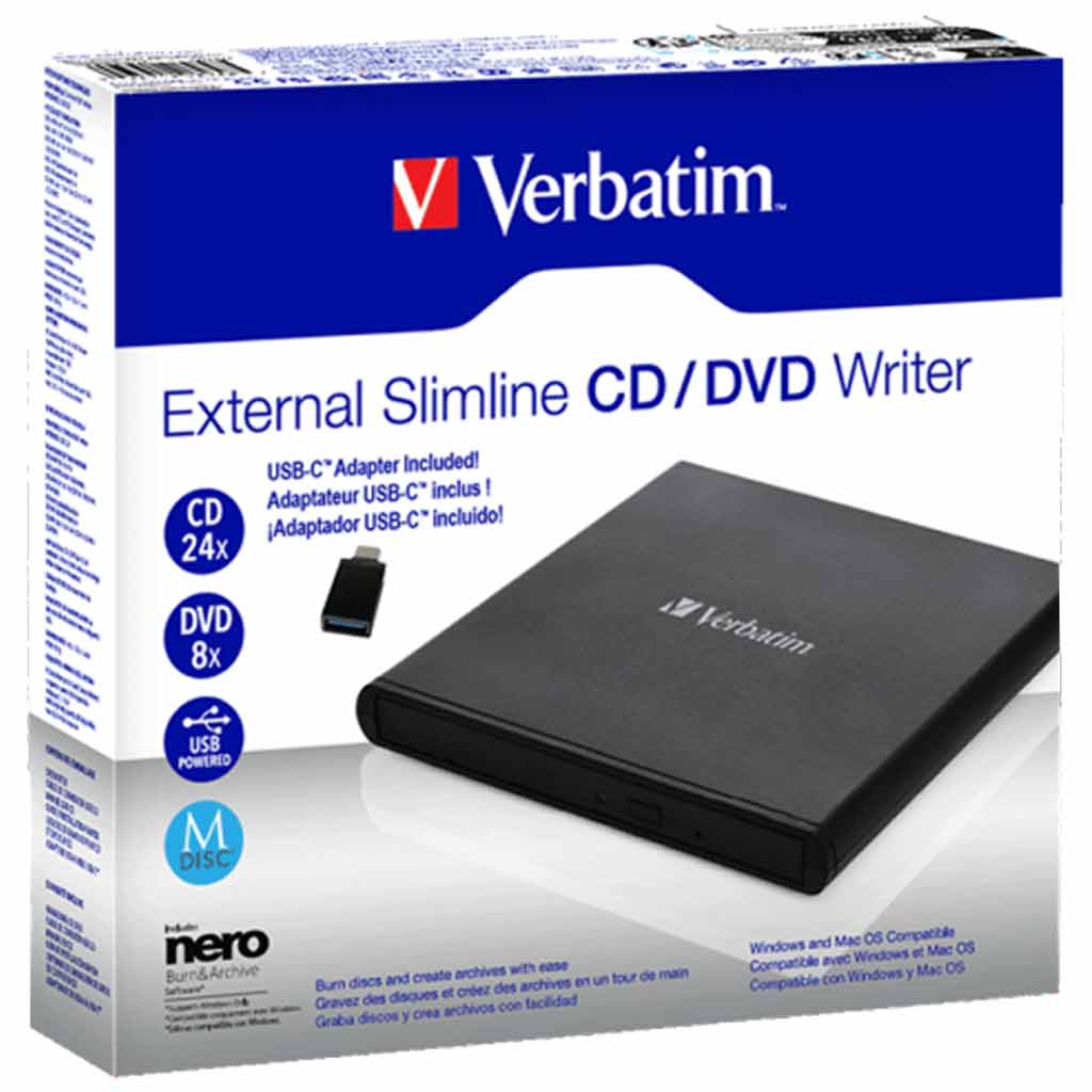 Graveur DVD externe Verbatim Slimline (98938)