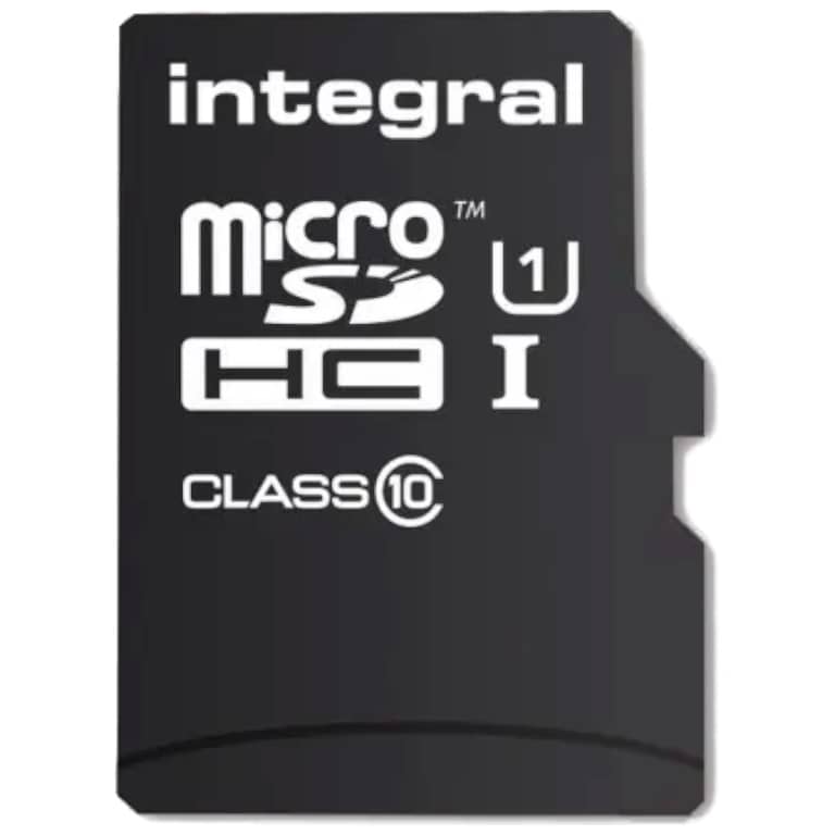 Carte mémoire Micro SD/SD Integral UltimaPro,  32Go (INMSDH32G10-90U1)
