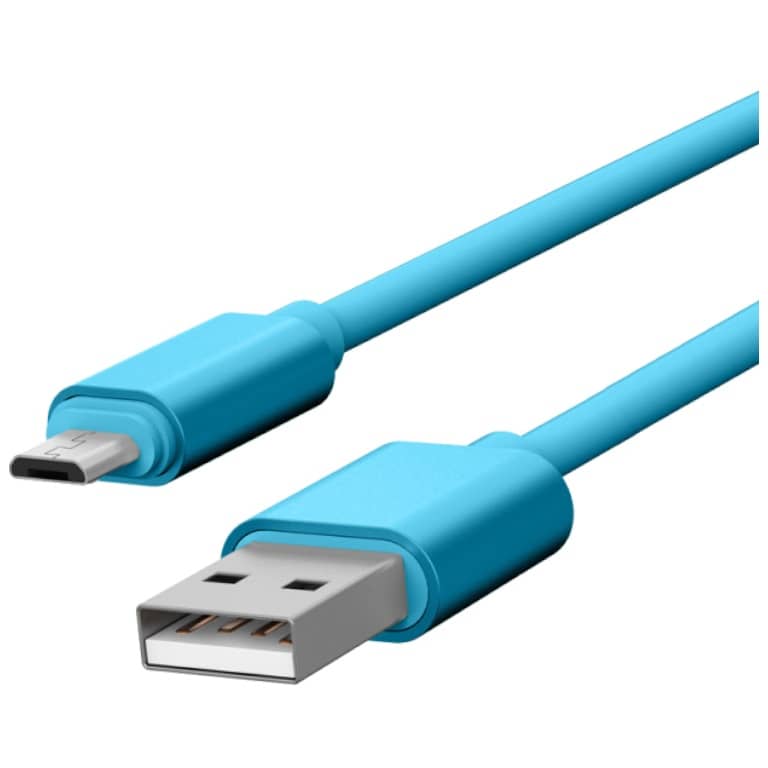 Cable Adaptateur MM USB 2.0 vers 1x Micro USB,  1.0m Bleu (MM-US2.MUS-0010BL)