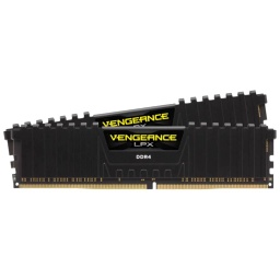 [I_MECOR-069557] Mémoire DIMM DDR4 2666MHz Corsair, 32Gb (2x 16Gb) Vengeance LPX Noir (CMK32GX4M2A2666C16)