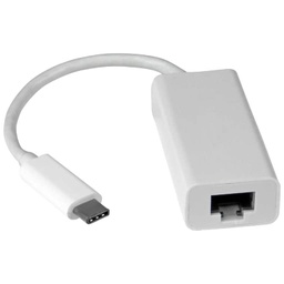 [C_ADUSC-051453] Cable Adaptateur MF USB 3TypeC vers 1x RJ45,  0.1m Blanc (MF-USC.RJ4-0001WT)