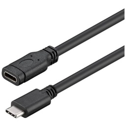 [C_RAUSC-051798] Cable Rallonge MF USB 3TypeC,  1.0m Noir (MF-USC.USC-0010BK)