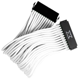 [C_RAATX-747390] Cable Rallonge MF ATX (20+4pins),  0.25m Blanc (Xigmatek iCable EN47390)