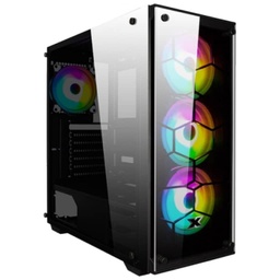 [I_BOXIG-746355] Boitier PC E-ATX Xigmatek Venom X, Noir RGB 4x AY120 (EN46355)