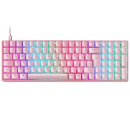 [P_SCMAG-094341] Clavier Filaire USB 2TypeC Mars Gaming MKULTRA, Rose/LED _ MKULTRAPBRFR