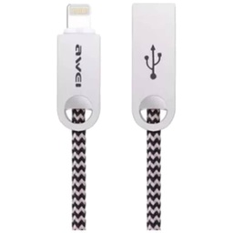 [C_ADUS2-015615] Cable Adaptateur MM USB 2.0 vers 1x Lightning,  1.0m Gris (Awei CL-20GR)