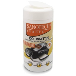 [A_NExxx-301704] Lingettes Nettoyante Antistatique Sanotech, Box 100 lingettes (ST0170)
