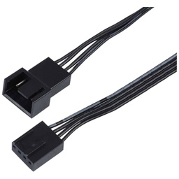[C_RAFAN-050319] Cable Rallonge MF Fan (4pins),  0.45m Noir (MF-FN4.FN4-0005BK)
