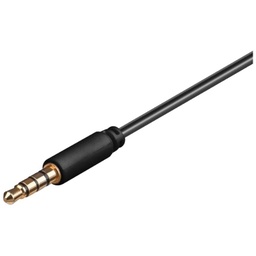 [C_CAJ35-050227] Cable MM Jack 3.5mm,  1.0m Noir (MM-J35.J35-0010BK)