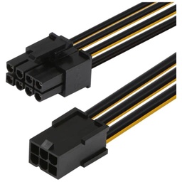 [C_ADPCE-050661] Cable Adaptateur MF 2x PCIe (6pins) vers 1x PCIe (8pins),  0.1m (MM-PCE.PCE-0001xx)
