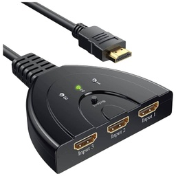 [C_DBHDM-051606] Cable Doubleur FM 3x HDMI vers 1x HDMI,  0.2m Noir (FM-HDM.HDM-0002BK)