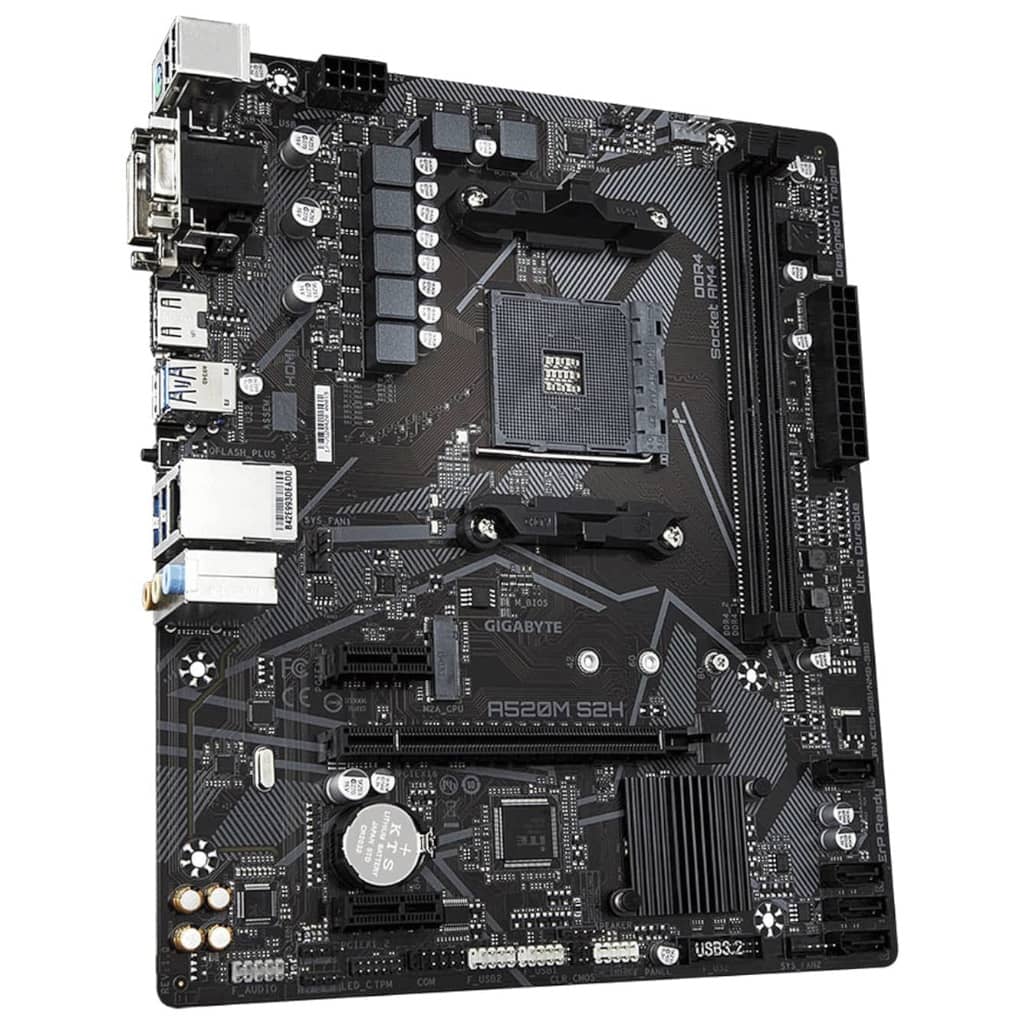 Carte mère AMD AM4 A520 Micro ATX Gigabyte A520M S2H