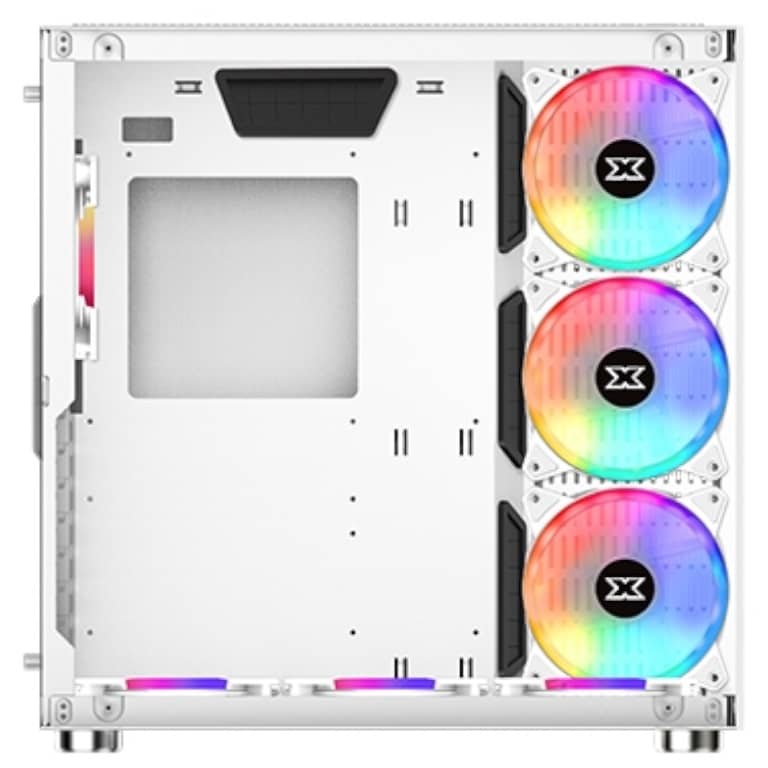 Boitier PC ATX Xigmatek Aquarius Plus Arctic, Blanc avec 7x AY120 _ EN46430