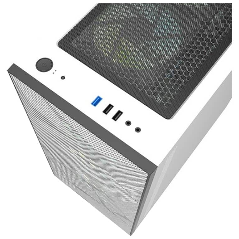 Boitier PC Micro ATX DarkFlash DLM21, MESH Blanc _ 82063
