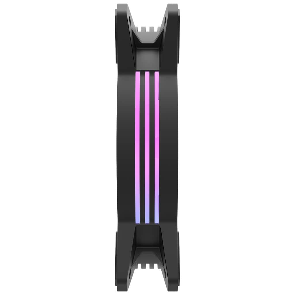 Kit 3x Ventilateurs pour Boitier 120mm DarkFlash C6 ARGB, Noir _ C6MS 3IN1 PACK BLACK