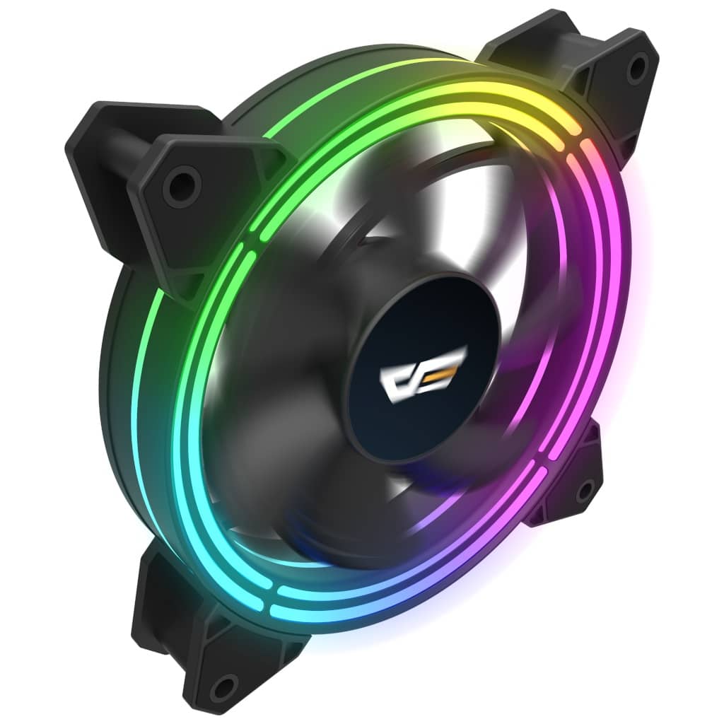 Kit 3x Ventilateurs pour Boitier 120mm DarkFlash CF11 PRO ARGB, 3IN1 Noir _ 81417