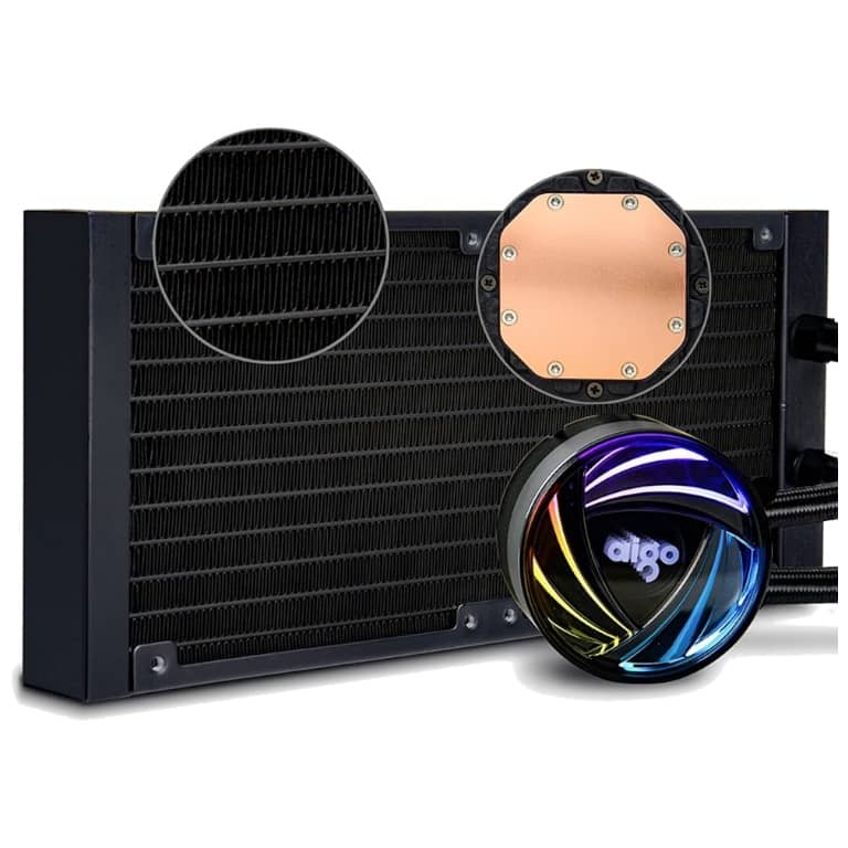 Watercooling pour Processeur Aigo AT240, Noir _ 86184