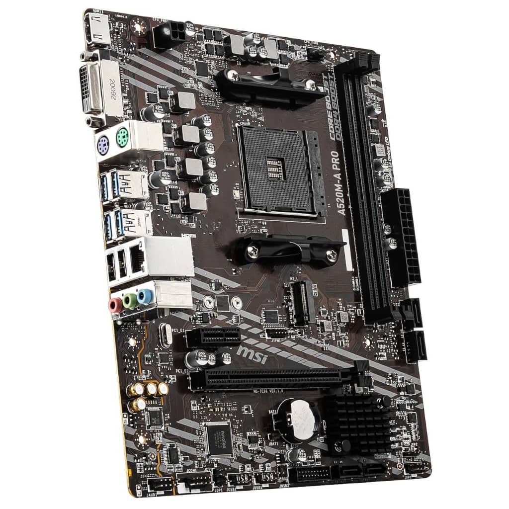 Carte mère AMD AM4 A520 Micro ATX MSI A520M-A PRO _ 7C96-001R