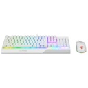 Pack Clavier/Souris Filaire USB 2.0 MSI VIGOR GK30 COMBO, Blanc/LED _ S11-04FR306-CLA