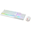 Pack Clavier/Souris Filaire USB 2.0 MSI VIGOR GK30 COMBO, Blanc/LED _ S11-04FR306-CLA
