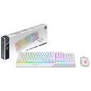 Pack Clavier/Souris Filaire USB 2.0 MSI VIGOR GK30 COMBO, Blanc/LED _ S11-04FR306-CLA