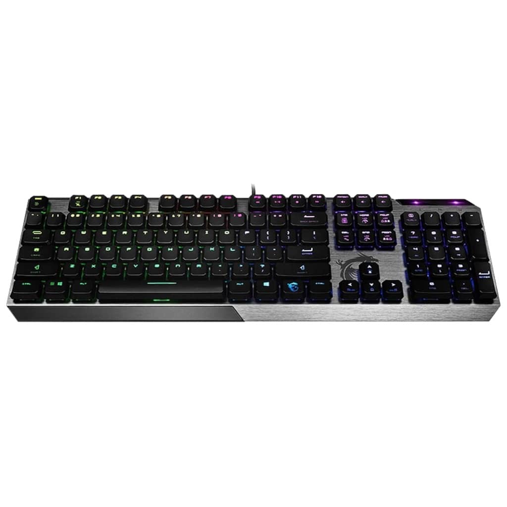 Clavier Filaire USB 2.0 MSI VIGOR GK50 LOW PROFILE, Noir/Gris/LED _ S11-04FR227-GA7