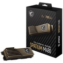 Disque SSD M.2 PCIe4 MSI SPATIUM M480 HeatSink, 1To _ S78-440L430-P83