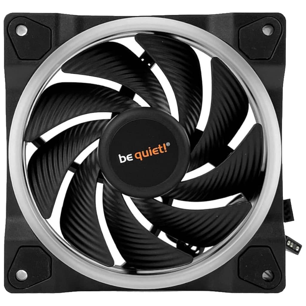 Kit 3x Ventilateurs pour Boitier 120mm Be Quiet Light Wings PWM, Noir ARGB _ BL077