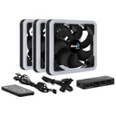 Kit 3x Ventilateurs pour Boitier 140mm Aerocool Edge 14Pro, Noir/RGB _ EDGE14PRO